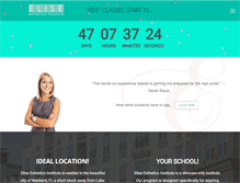 Tablet Screenshot of eliseestheticsinstitute.com